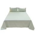 thumbnail image 2 of Cififendec Pile Plaid Ruffle Gingham Sheets Improve Sleeping Three Piece Set(1pcs Sheet & 2pcs Pillowcase) Washed Cottons Decorative Bedding, 2 of 5