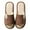 Coffee, variant on Cotton Linen Slippers, Striped House Shoes with Anti Slip Comfort for Indoor Daily Wear (Navy, 8-8.5)