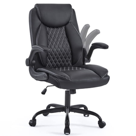 black pu leather ergonomic office product