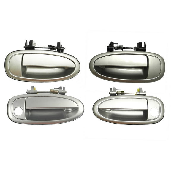 CF Advance For 95-99 Toyota Avalon Outside Door Handle Pair Set of 4PCS 1C8 Silver Metallic 1995 1996 1997 1998 1999