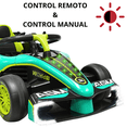 thumbnail image 2 of Montable Electrico para Niños Carro de Carreras Bluetooth Control Remoto Batería 12v Apto a Partir de 3 Años Soporta hasta 30 kg - Verde, 2 of 8