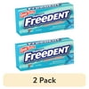 (2 pack) Wrigley's Freedent Spearmint Chewing Gum, Single Pack - 15 Pieces