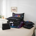 thumbnail image 4 of Erosebridal Hippie Leo Bed in a Bag Full Size, Trippy Astrology Bed Set, Horoscope Constellations Room Decor, Reversible 7-Piece, 4 of 4