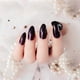 thumbnail image 5 of Qarigey 24 piezas de uñas postizas DIY, estilo Simple, accesorio de moda para mujer, salón de casa, chica, cubierta completa, puntas para Juegos de manicura Café, 5 of 6
