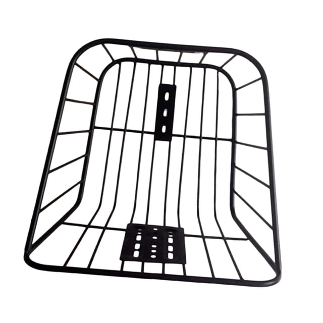 Cesta trasera de alambre metálico para bicicleta sin cubierta, cesta de carga, montaje práctico, construcción robusta, accesorios para bicicleta