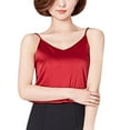 thumbnail image 1 of Ketyyh-chn99 Hauts d'Été pour Femmes Tendance 2024 Hauts Courts d'Été Chandails à Col Rond d'Été Sans Manches Coupe Ample Tunique Haut Basique Rouge,2TG, 1 of 4