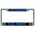 thumbnail image 2 of 212 Main LPO2728 6 x 12 in. U.S. Navy Veteran Chrome License Plate Frame, 2 of 2