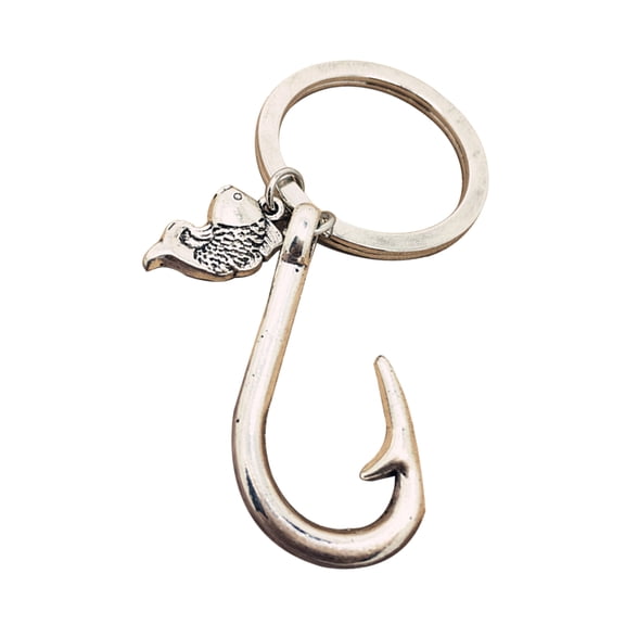 OUNONA Decorative Keychain Fish Hook Antique 1Set Hanging for Mother's Day Celebration