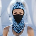 thumbnail image 2 of Unique Bargains 1 Pc Geometric Balaclava Face Mask Dark Blue, 2 of 5