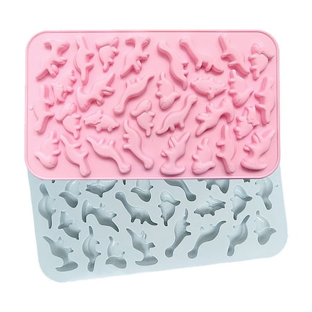 

Momine 2PC Small Dinosaur Silicone Biscuits Mold Jurassics Theme Various Shapes