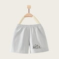 thumbnail image 2 of Bobifish Toddler Boys Sweat Shorts Summer Cat Printed Loose Elastic Waist Active Bottoms Boys Warm Weather Shorts, 2 of 3