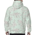 thumbnail image 7 of Balery Retro Snake Pattern Mens Hoodie Kangaroo Pocket Hoodie Pullover Hooded Sweatshirt Ideal for Daily Wear Travel and Home-3X-Large, 7 of 7