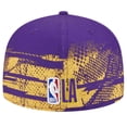 thumbnail image 4 of Men's New Era Purple Los Angeles Lakers Tip-Off 59FIFTY Fitted Hat, 4 of 5