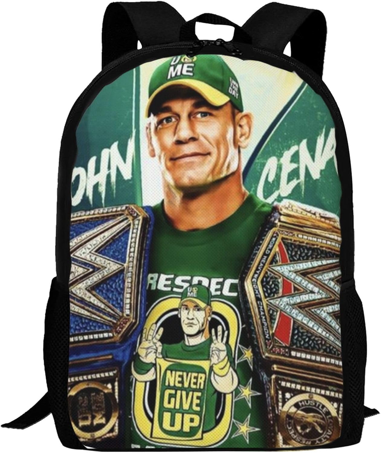 Wrestler John Cena Backpack Casual Large Capacity Laptop Schoolbag Wrestling Fans Birthday Gift