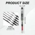 thumbnail image 2 of 1Set Fountain Pen Medium Nib, Fountain Pen Barrel Handcrafted Pen for Professional Office Journaling Gifts, Transparent, 2 of 5