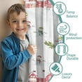 thumbnail image 3 of Blackout Kids Curtains,White Christmas Snowman Pattern Childrens Insulated Curtains Set Of 2,Bedroom Essentials,Toddler Room Decor 52"x63", 3 of 5