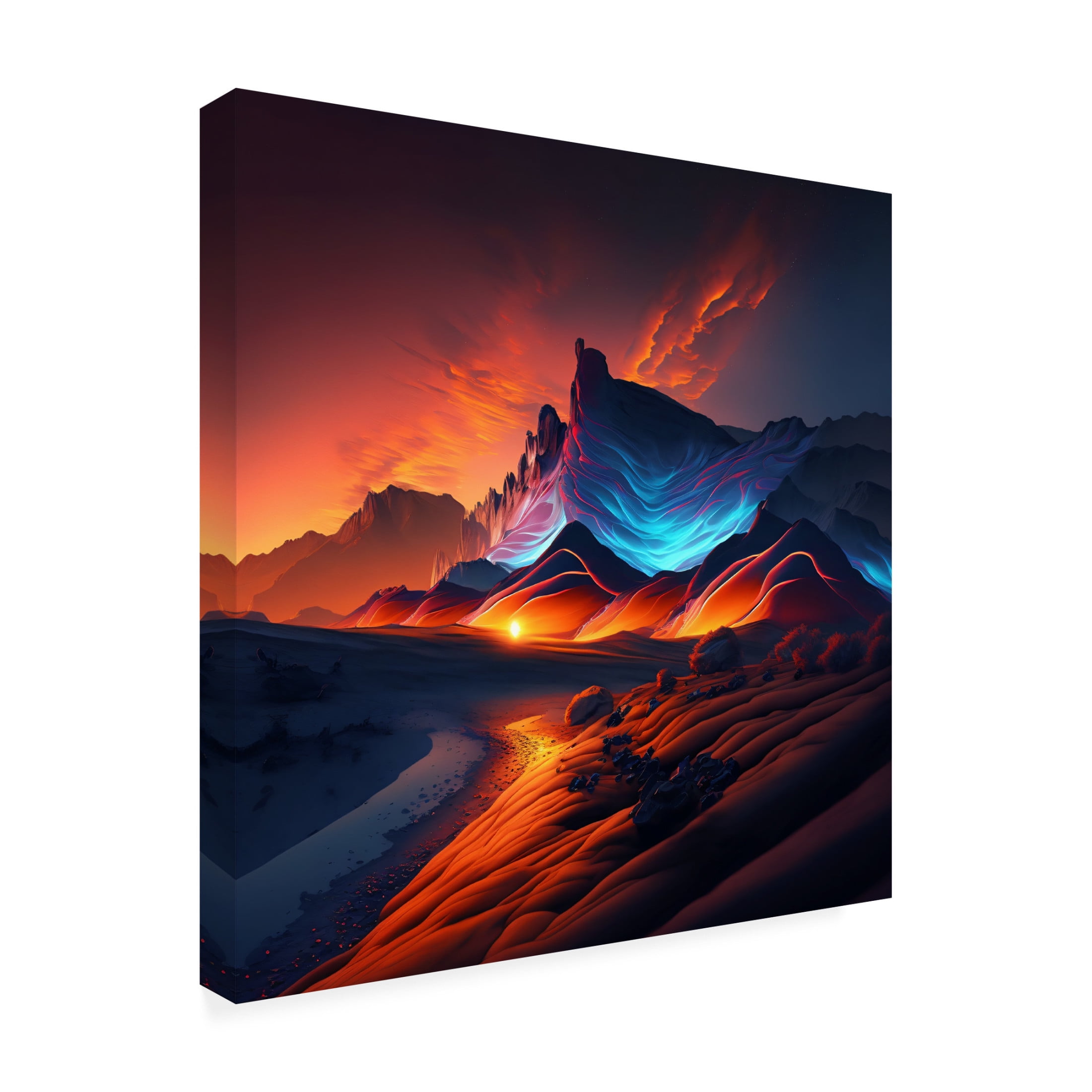 Canvas Wall Art - Ray Heere 'Desert Of Dreams 17' Wall Art for Living Room, Bedroom, or Office Décor by Trademark Fine Art - 18 x 18 Inches