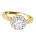 thumbnail image 3 of Aonejewelry 1.25 Ct. Halo Diamond Engagement Ring Crafted In 14k Solid Yellow Gold (I-J , I2-I3), 3 of 4