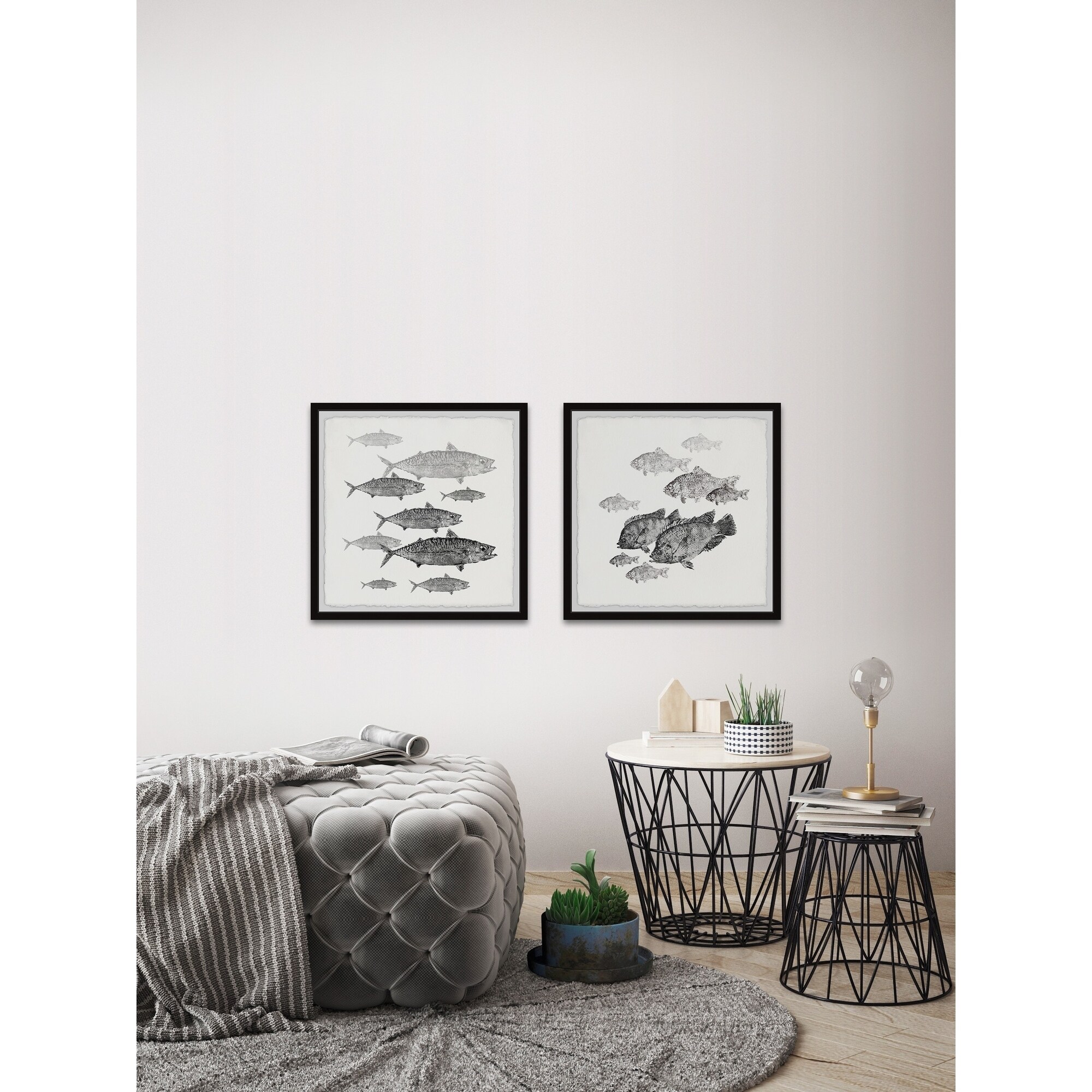 Marmont Hill Printed Fish Framed Art Prints, Set of 2, by Parvez Taj