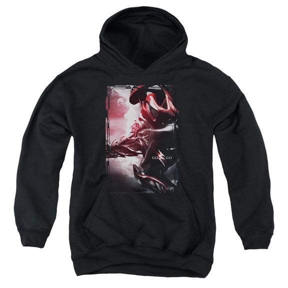 Power Rangers - Red Zord Poster - Youth Hooded Sweatshirt - Large