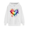 thumbnail image 2 of Elvqul Womens Hoodies Pullover Shirts Hooded Long Sleeve Valentine's Day Lightweight Hooded Hoodies for Women, 2 of 5