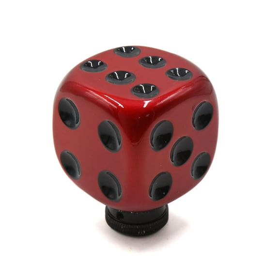Unique Bargains Universal Red Black Dice Design Manual Gear Shift Lever Knob for Car Vehicle