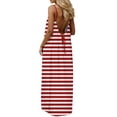 thumbnail image 5 of AUNVITO Women's Summer Dress Sleeveless Backless Spaghetti Strap Maxi Dress Casual and Trendy Beach Style, 5 of 9