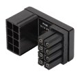 thumbnail image 4 of Adaptador en ángulo de 180 grados soldado firmemente, adaptador hembra de 8 pines a macho de 8 pines con carcasa de aislamiento para tarjeta gráfica de escritorio (PH38A+ 1 pieza), 4 of 12