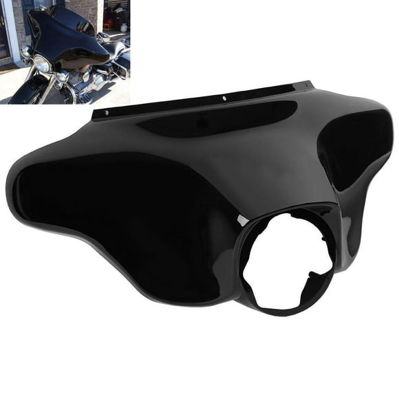 TCMT Black Outer Bat Wing Front Upper Front Fairing Cowl Nose Head Fits For Harley Touring Street Glide FLHX Electra Glide Ultra Classic FLHT FLHTC FLHTCU 1996-2013