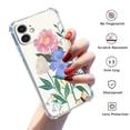 thumbnail image 2 of Cute Flower Case for iPhone 12,Aesthetic Colourful Floral Pattern Soft TPU Full Cover Case, 2 of 5