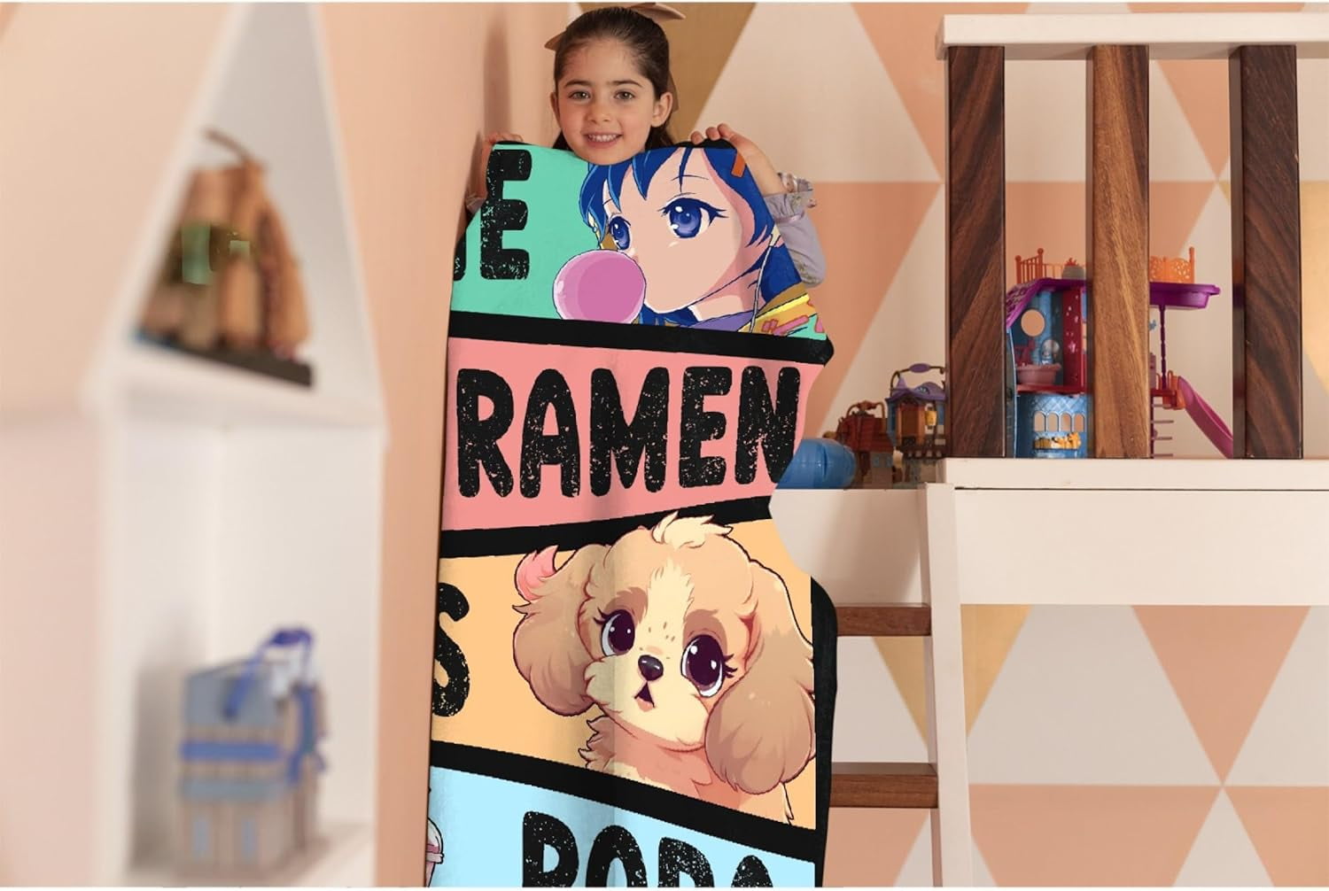 Anime Blanket Gifts for Girls, Kawaii Anime Decor for Women, Luxurious Warm and Cozy Flannel Blanket - L 60X80 Inch Most People''s Choice