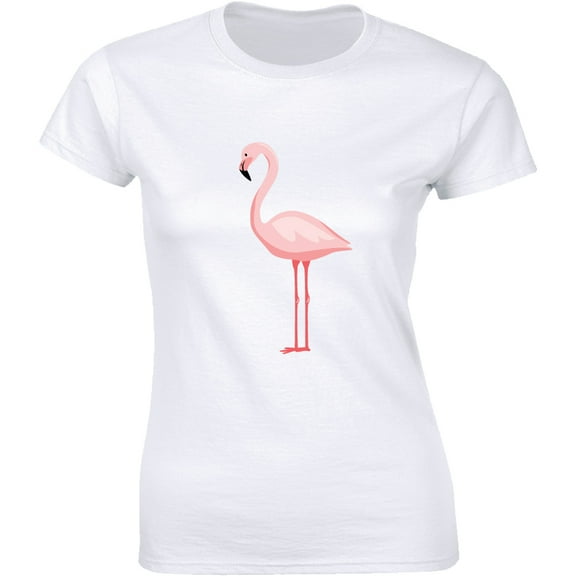 Amazing Pink Flamingo Tropical Animal Bird Graphic Women's T-Shirt