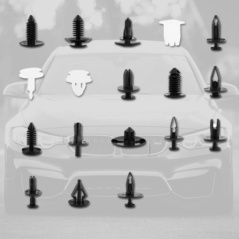 HERCHR 415 Pcs 18 Sizes Plastic Car SUV Trim Clips Retainer Panel