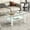 White, variant on Smilegend Modern Tempered Clear Glass Coffee Table with Geometric Design, 2-Layers Living Room Center Table, Durable and Easy Assembly Glass Top