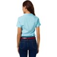 thumbnail image 2 of ORUYROP Chemise Boutonnée Basique Simple à Manches Longues/courtes pour Femmes, Chemisier/robe Officiel pour Dames, 2 of 7