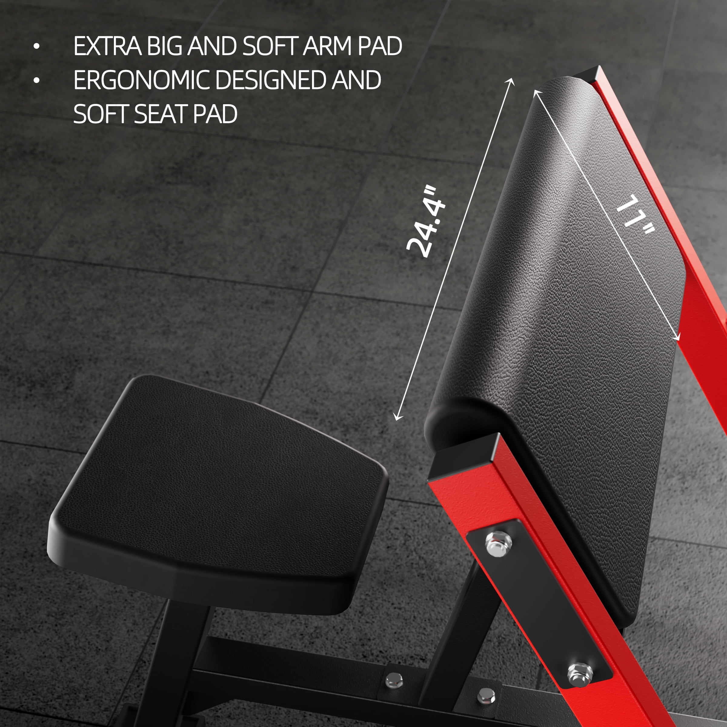 AOWINNOX Preacher Curl Bench, Tricep&Bicep Curl Machine, Arm Workout Equipment