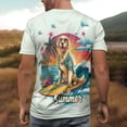 thumbnail image 4 of Yopmin Animal Tee Shirts for Men Crew Neck Summer Tropical T Shirts Cute Basic Tops Short Sleeve for Travel Vacation Beach, 4 of 8
