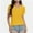 Yellow, variant on Women's Swiss Dot Blouse - Sheer Puff Short Sleeve Lace Trim V-Neck Casual Dressy Top