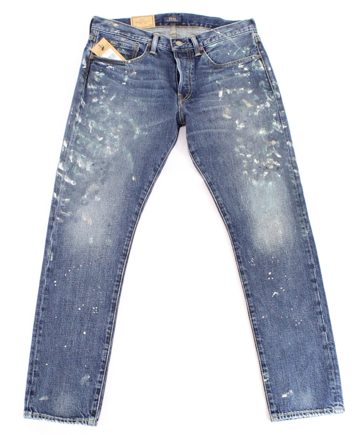 polo paint splatter jeans