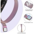 thumbnail image 3 of HCTian pour Fitbit Inspire 3 Bracelets Femmes Hommes, Bracelet en Maille Métallique en Acier Inoxydable Réglable Bracelet Magnétique de Remplacement Compatible avec Fitbit Inspire 3 Tracker D\'entraînement Physique, 3 of 5