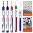 thumbnail image 2 of 5Pcs Long Head Deep Hole Markers Carpenter Ink Marker Pens Quick-Drying Waterproof Colorful Carpenter Pens Marking Tools, 2 of 7