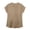 Khaki, variant on Summer Tops Gsakboxl Women's Oversized Solid V Neck Button Long Sleeve Shirt Bark Texture Wrinkled Casual Blouse Loose Fashion Top With Unique Crinkle Fabric for Daily & Street Wear Shirts for Women