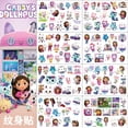 thumbnail image 1 of Pegatinas de tatuaje de la serie de dibujos animados periféricos de la casa de muñecas del Anime Gabby para niños, regalos desechables Unisex, variedad de estilos, lindo gato, 1 of 1