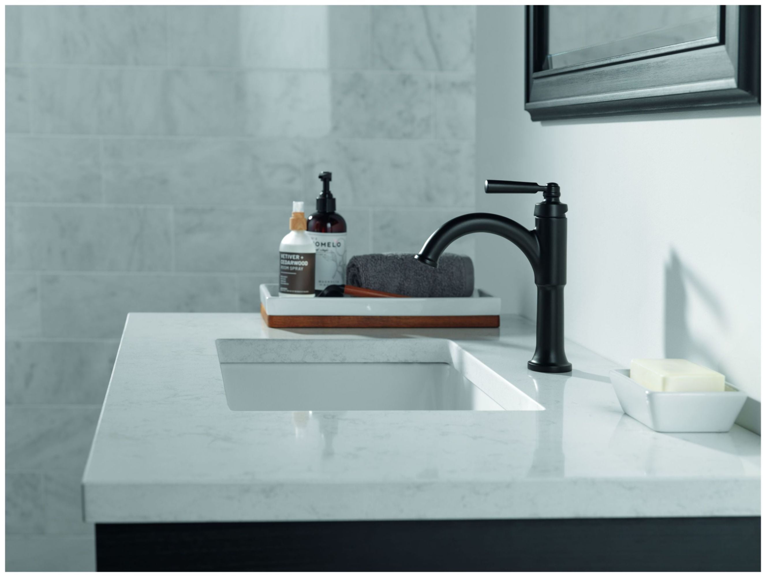 Delta 535-Mpu-Dst Saylor 1.2 GPM Single Hole Bathroom Faucet - Brilliance Stainless