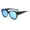 B, variant on Big Round Sunglasses Men Women Oversized Blue Tinted Lens Frame UV Protection Transparent Champagne Shades for Travel Driving Outdoor