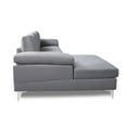 thumbnail image 2 of L-Shaped Sectional Velvet Sofa for Living Room Modern Futon Sofa with Metal Legs, Left Hand Facing Chaise 103.5" Sofa Couch for Small Space - Purple, 2 of 6