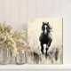 thumbnail image 2 of Qisvanset Framed Canvas Wall Art 12x16 Inch Black White Horse Sketch Western Farmhouse Wall Art, 2 of 5