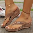 thumbnail image 2 of Fukaraa Casual Thong Sandals Women Arch Support Waterproof Slip On Summer Beach, 2 of 9