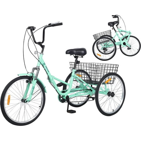 Adult Trike Buy Adult Folding Tricycle 7-Speed Foldable Tricycle