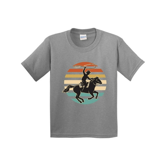 Inktastic Rodeo Team Roping Cowboy Youth T-Shirt